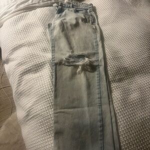 Cotton On Light Blue Straight Leg Jeans